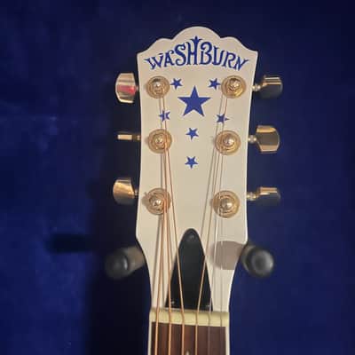 Washburn D2001PWH Patriot 2002 - Pearl White image 3