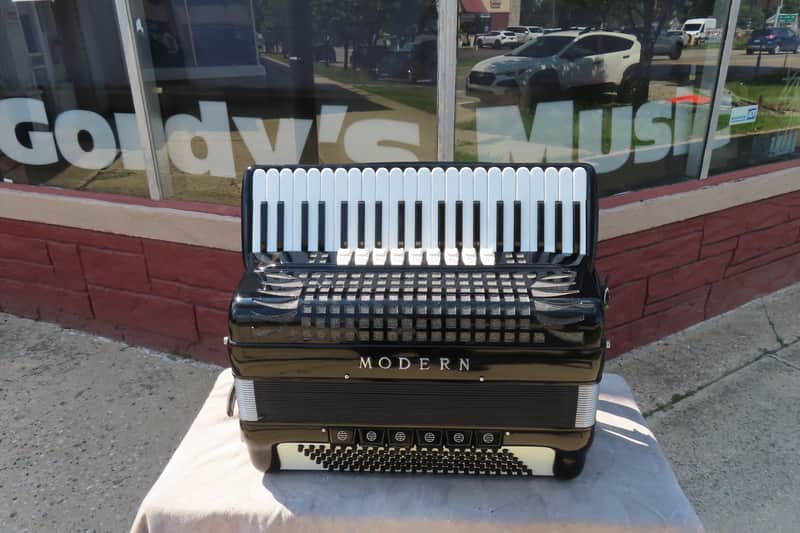BORSINI BUILT 'MODERN' CUSTOM 120 BASS ACCORDION  {TONY DANNON STUDIO EDITION}  4/5 REEDS with 9/6 REGISTERS CLEAN 1 OWNER! image 1