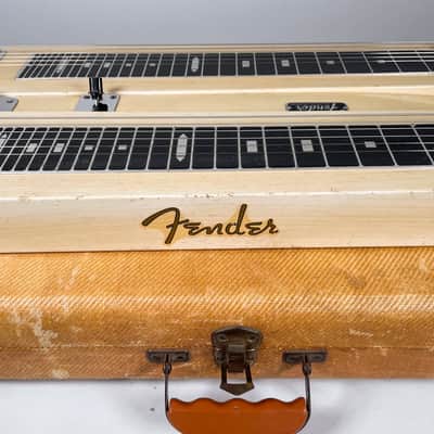 Circa 1955 Fender Dual 6 Professional Three Leg Steel Guitar w/OHSC image 17