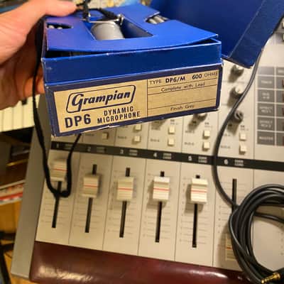 Vintage Grampian (1960-ish) DP6 (M) 600Ω Dynamic Microphone with Cable & Box image 3