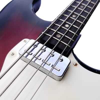 1965 Hofner 182 shortscale bass in Tocotronic Redburst (Vintage, Restored) image 12