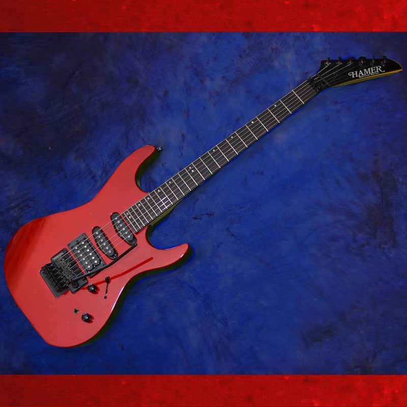 Hamer Slammer Centaura - Early 1990s, Red Sparkle, Floyd Rose