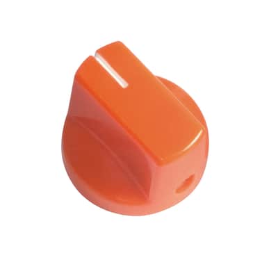 Tesi .75" x .57" Pedal Knob with Set Screw .25" Shaft Orange