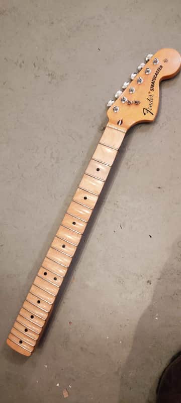 Fender Stratocaster Scalloped Neck Made In Mexico Natural image 1