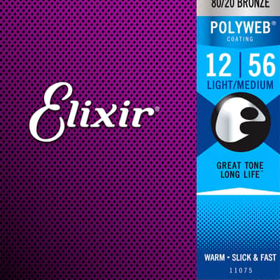 11075 Polyweb 12/56 Light Medium Elixir image 7