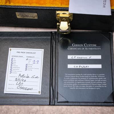 GIBSON USA Custom Shop M2M Les Paul Custom Widow "Green Widow + Ebony" (2024) image 3