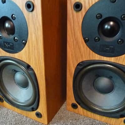 NHT Super Zero A450 - Compact Speakers - Oak Veneer Cabinets image 2
