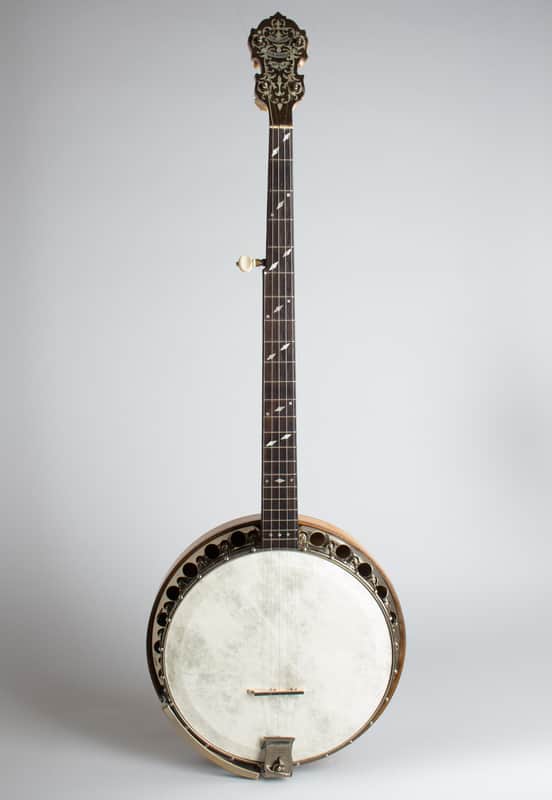 Paramount Style A 5 String Resonator Banjo (1924), ser. #2485, original black hard shell case. image 1