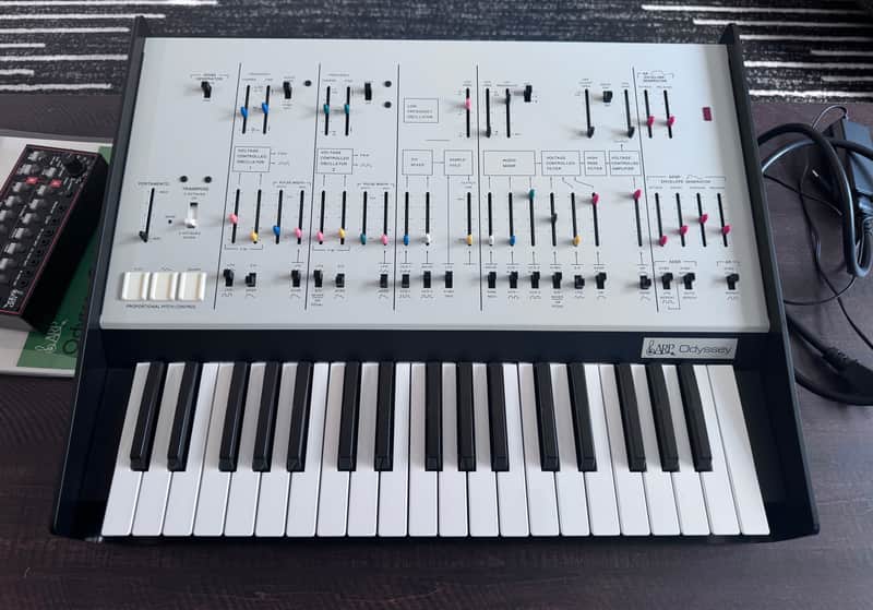 Korg ARP Odyssey FS Rev1 37-Key Duophonic Analog Synthesizer 2017 - Present - White/Black w/ Korg/ARP SQ-1 image 1