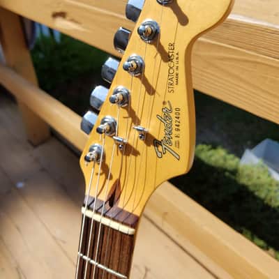 Rare & Limited Lace Sensor Fender  Deluxe American Standard Stratocaster 1989 Red w/ Gig Bag image 11