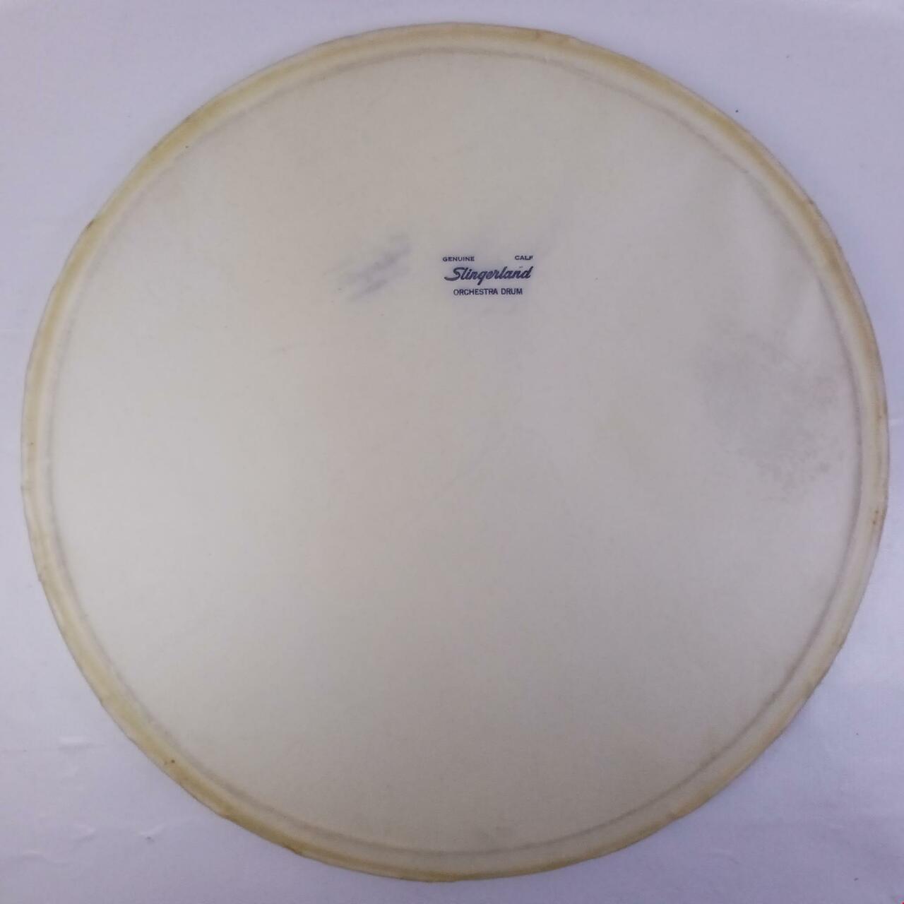 Slingerland 15"Genuine Calf Skin Orchestra Drum Head Snare/Tom Parade Batter 50s — main photograph