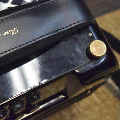 Dino Baffetti Super I 2-Row 8-Bass 21-Treble Button D/C# Black Diatonic Accordion w/Bag image 25