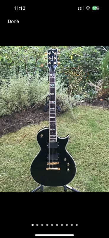 ESP LTD EC-1000 with Ebony Fretboard 2006 - Present - Vintage Black image 1