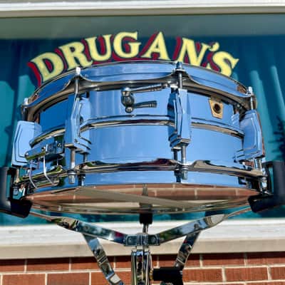 1960s Ludwig LM400 Supraphonic 5x14 Snare Drum Chrome image 9
