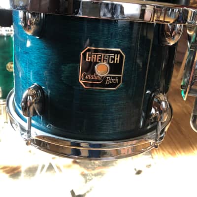 Gretsch Catalina Birch 10” Tom Caribbean Blue Lacquer image 1