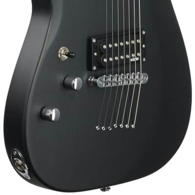 Schecter C-7 Deluxe Left-Handed Electric Guitar, Satin Black image 8