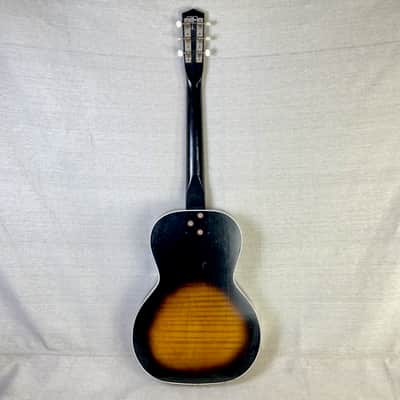 Kay 1160 Note 1966 Sunburst Parlor Acoustic Short Scale image 5
