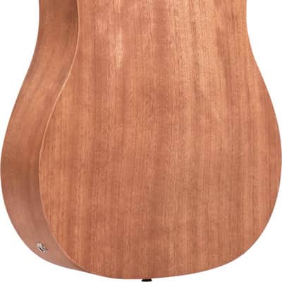 Gold Tone M-Bass25FL Fretless Short-Scale 4-String Acoustic-Electric Bass Guitar, Mahogany Top image 3