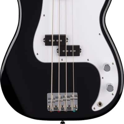 Fender Standard Precision Bass White Pickguard Black image 2