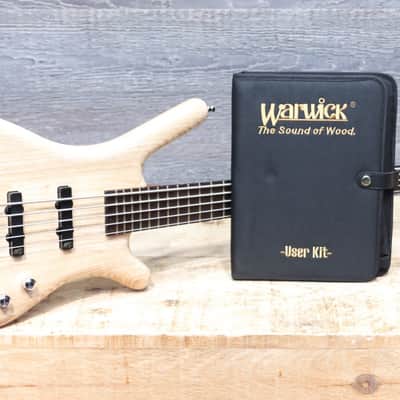 Warwick Pro Series Corvette Standard 5-String Ash Natural Transparent Satin image 9