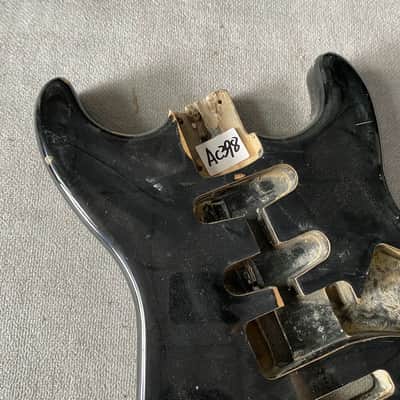 Gloss Black HSS Guitar Strat Style Basswood Body image 2