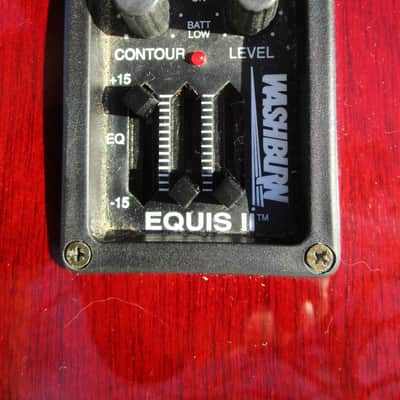 Washburn D-12 CE/N Dreadnought Guitar, 1990, Korea, Cutaway Electric image 8