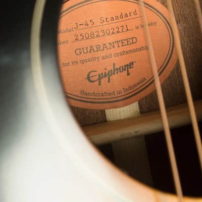 Epiphone J-45 Standard | Vintage Sunburst image 8