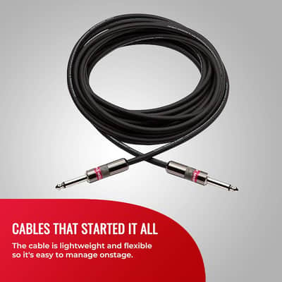 Monster Prolink Classic Instrument Guitar Cable - 6 ft Straight to Straight Instrument Cable. All Metal & Duraflex Outer Jacket. 90% Copper Braided Shield Monster Instrument Cable image 5