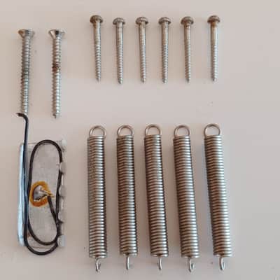 1970s Vintage Fender USA Stratocaster Bridge w/Original Saddles, screws & springs image 7