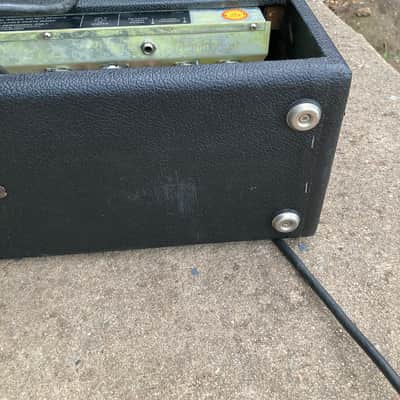 Fender Spring Reverb Unit Head Vintage Silverpanel 70s  Tags Electric Guitar tube head effect - Silver panel black image 10