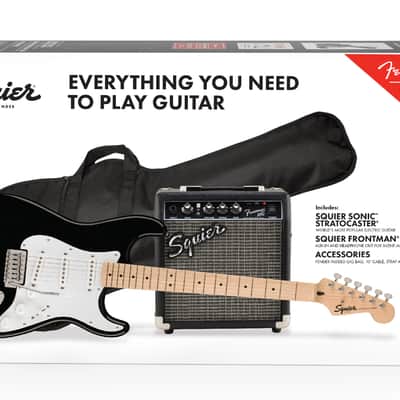 Fender Squier Sonic Stratocaster Pack - Black image 3