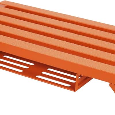 Super Light 3.3 lb Guitar Pedal Board 22" x 12.5" Aluminum Alloy Pedalboard with Power Supply Cradle (Orange, APB-22OR) image 2