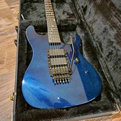 Kramer Nightswan Electric Guitar Vintage USA 1988 Blue Sparkle Excellent Condition W/OHSC image 3