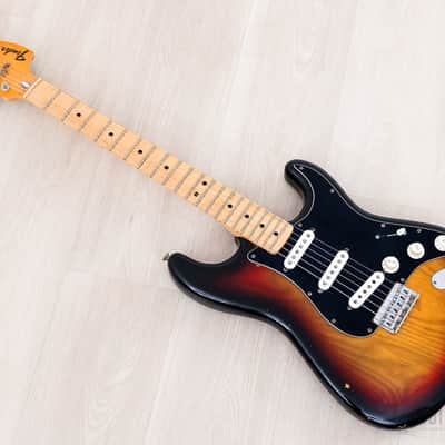 1976 Fender Stratocaster Hardtail Vintage Electric Guitar Sunburst w/ Case image 12