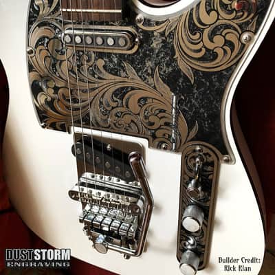 Telecaster 8 Hole Pickguard Acrylic Silver Mirror Guitar Scratch Plate for Fender American/Mexican Standard Tele Cut for Modern Style Parts image 8