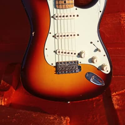 2016 NOS Fender Custom Shop 1958  Journeyman Relic Stratocaster in Chocolate 3 Tone Sunburst image 10