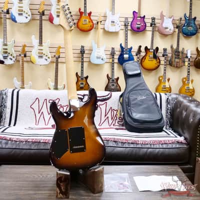 Suhr Custom Classic S Antique HSS Rear Rout Indian Rosewood Fingerboard 2 Tone Tobacco Burst 7.70 LBS image 10
