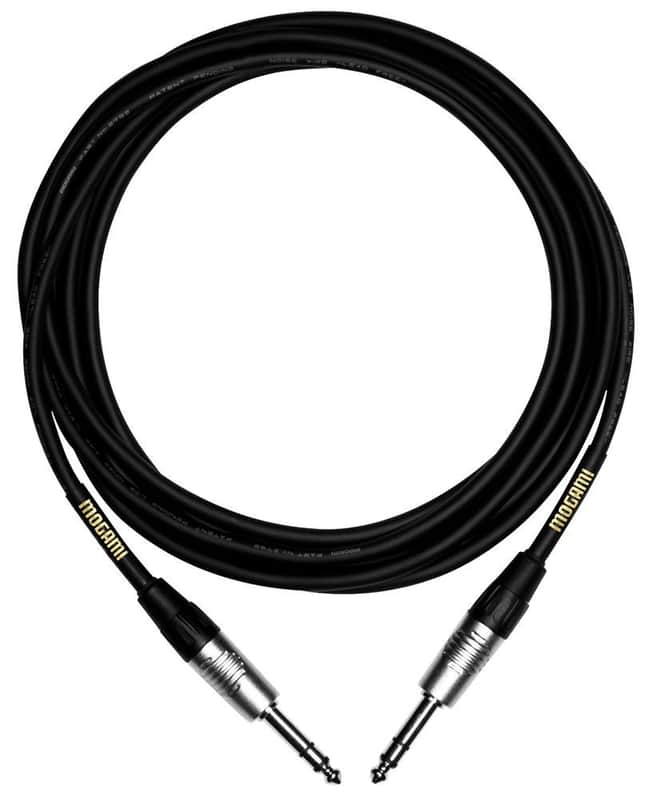 Mogami MCP SS 01 | 1 Foot CorePlus TRS to TRS Cable image 1