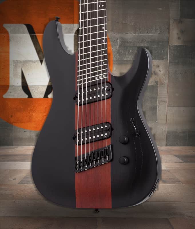 Schecter C-8 Multiscale Rob Scallon - Satin Dark Roast (903) image 1