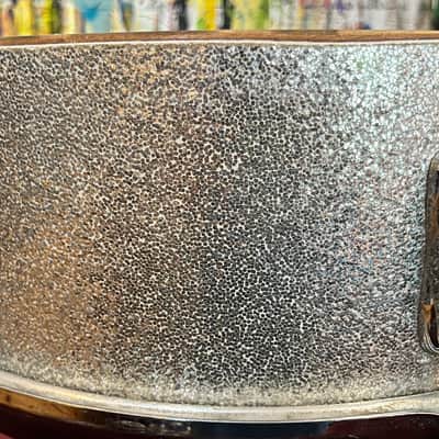 Slingerland Deluxe Student Model 6-lug snare 1966 - Silver sparkle image 14