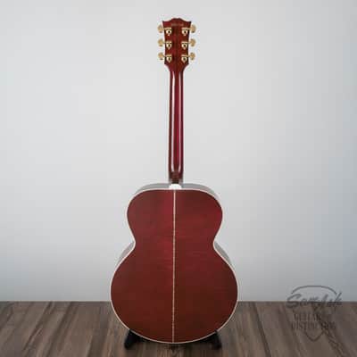 Gibson SJ-200 Standard Maple Acoustic-Electric Guitar — Wine Red image 4
