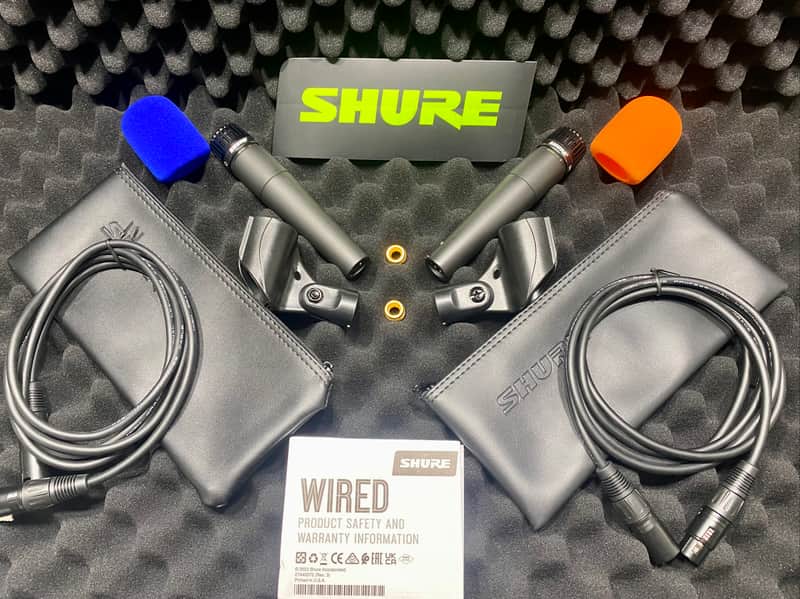 2 X Shure SM57 Cardioid Dynamic Microphones Combo w/Extras | Reverb