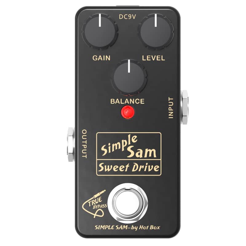 Simple Sam Sweet Drive Analog Overdrive Guitar FX Pedal Bypass Astounding Tone image 1