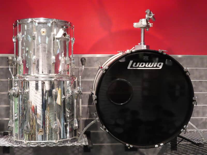Ludwig Ludwig Modular 15"-18"-24" Chrome Over Maple Drum Shell Pack(3 Piece) (Edison, NJ) image 1
