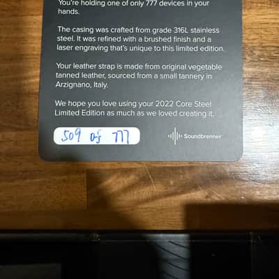 Soundbrenner Core Steel 2022 Limited Edition (1 of 777) - Near Mint, Complete image 11