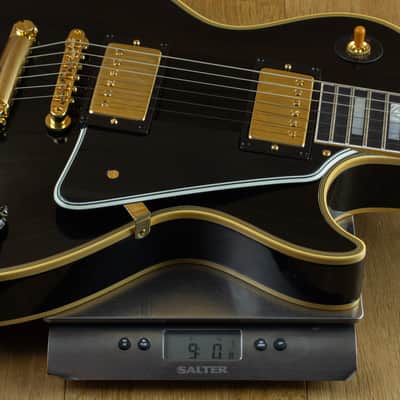 Gibson Custom M2M 1957 Les Paul Custom Reissue 2-Pickup VOS Ebony Carmelita Neck Lightweight Body 751095 image 6