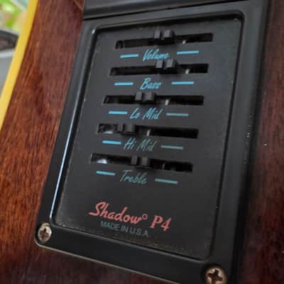 Landola J-800 Made in FINLAND Florentine Cutaway Jumbo Acoustic-Electric Guitar Finnish European EU Build with USA Shadow P4 4-band EQ pre-amp Vintage 80s 1980's Gibson Open-Book Headstock image 14