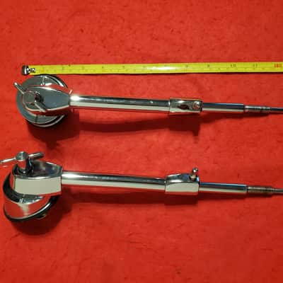 L& R Universal Bass Drum Legs W/Hardware - Chrome & S.S. -Ultra Clean image 4