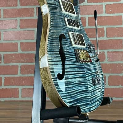 PRS 40th Anniversary Special Semi-hollow 22 Limited Edition Electric Guitar - Faded Blue Whale (Natural Back) image 12