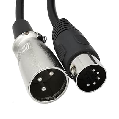 MIDI 5 Pin DIN Male to XLR 3 Pin Male Cable for Match Music Instruments (5FT) image 2